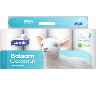 Papier toaletowy Lambi Balsam Coconut 8 szt.