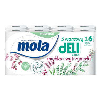 Papier toaletowy Mola Delikatna Biała 16 szt.