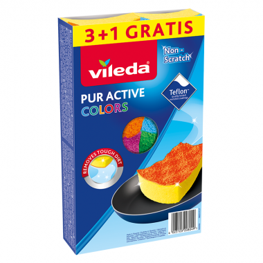 Zmywak Vileda Pur Active Colors 4 szt.