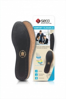 SECO Wkładki do butów z owczej skóry czarne r. 36