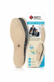 SECO Wkładki do butów ze skóry naturalnej r. 36