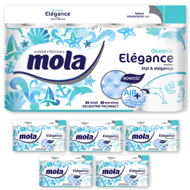 Papier toaletowy Mola Elegance Oceanic 48 szt. 6 op.
