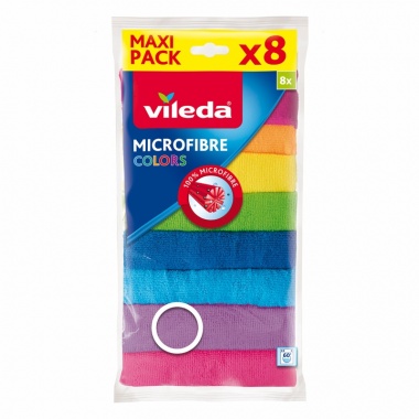 VILEDA Ściereczka Mikrofibra COLORS 8 szt.